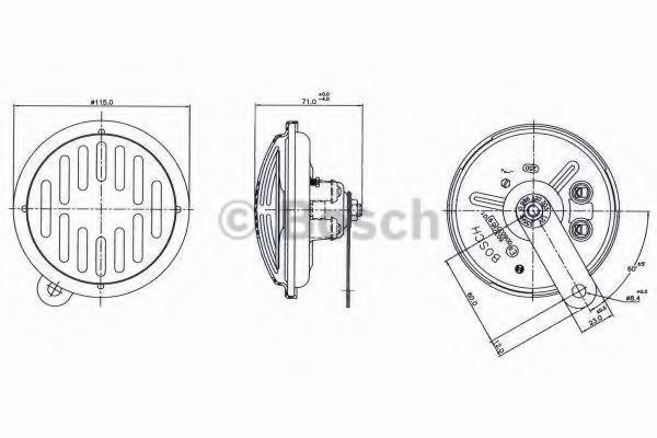BOSCH 0 986 320 303 Air Horn